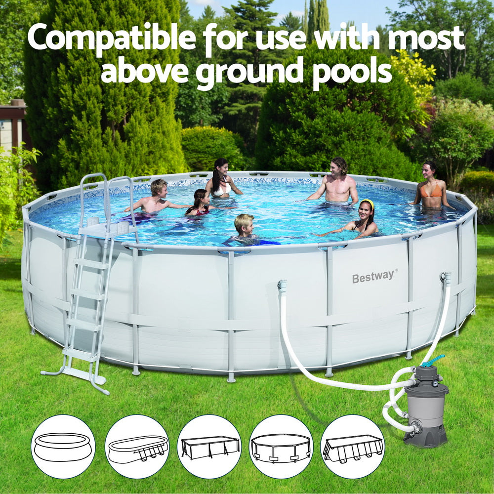 Bestway Pool Pump Sand Filter 800GPH 3028L/H Pools Flowclear Filters BW-SAND-530-58515