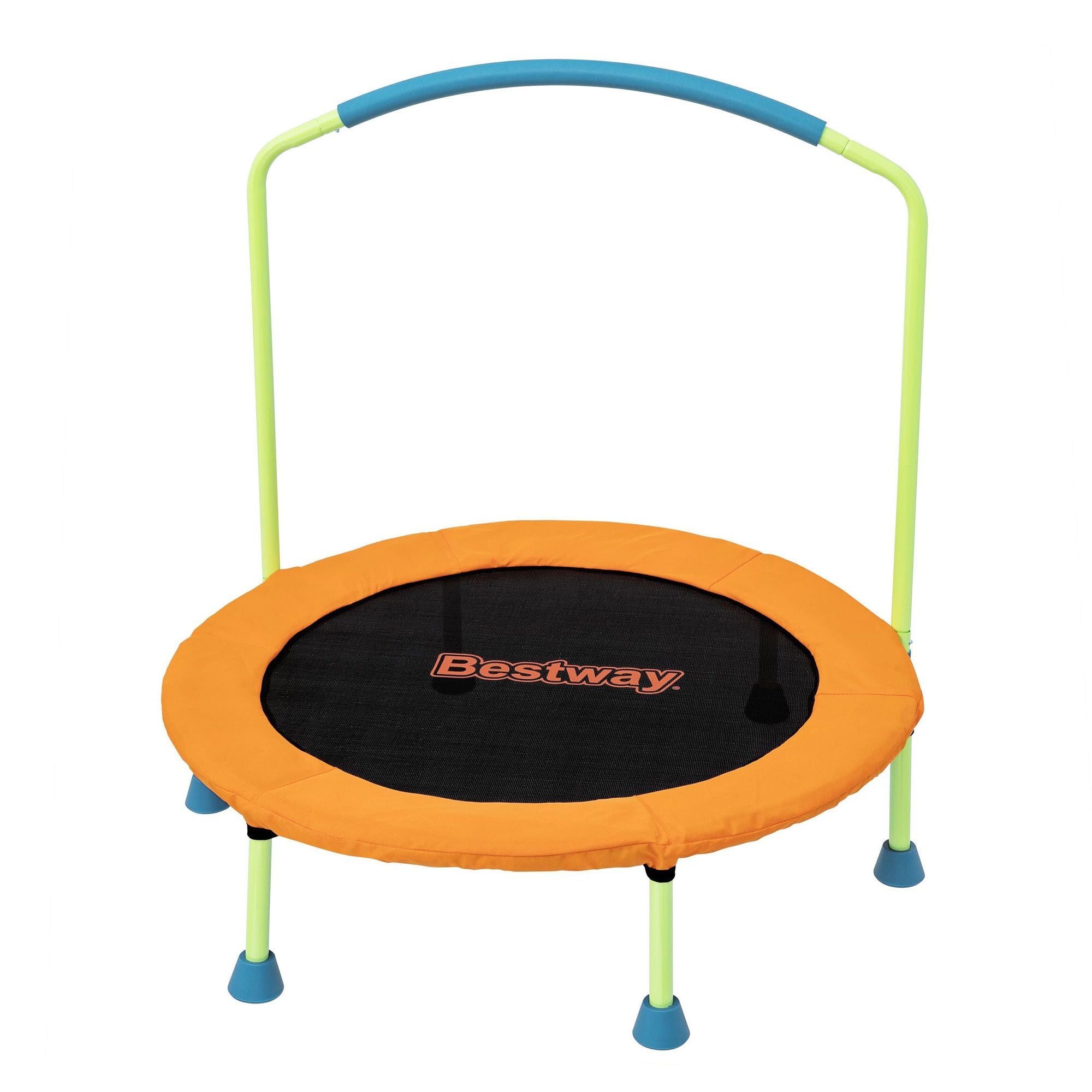 Bestway 36inch Kids Trampoline Foldable Rebounder Fitness for Ages 3+ Orange BW-TRAMPO-59100