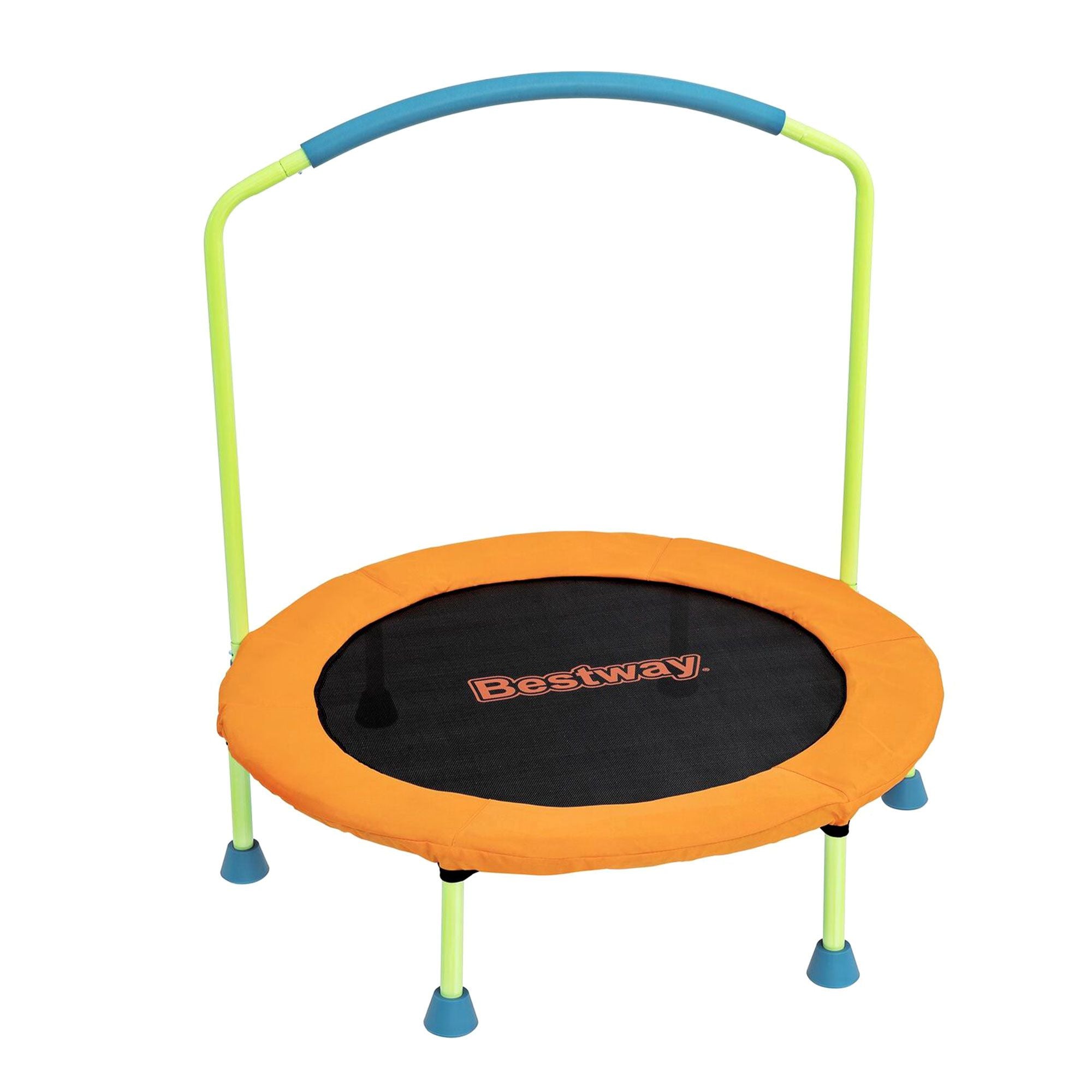 Bestway 36inch Kids Trampoline Foldable Rebounder Fitness for Ages 3+ Orange BW-TRAMPO-59100