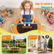 Bestway 36inch Kids Trampoline Foldable Rebounder Fitness for Ages 3+ Orange BW-TRAMPO-59100