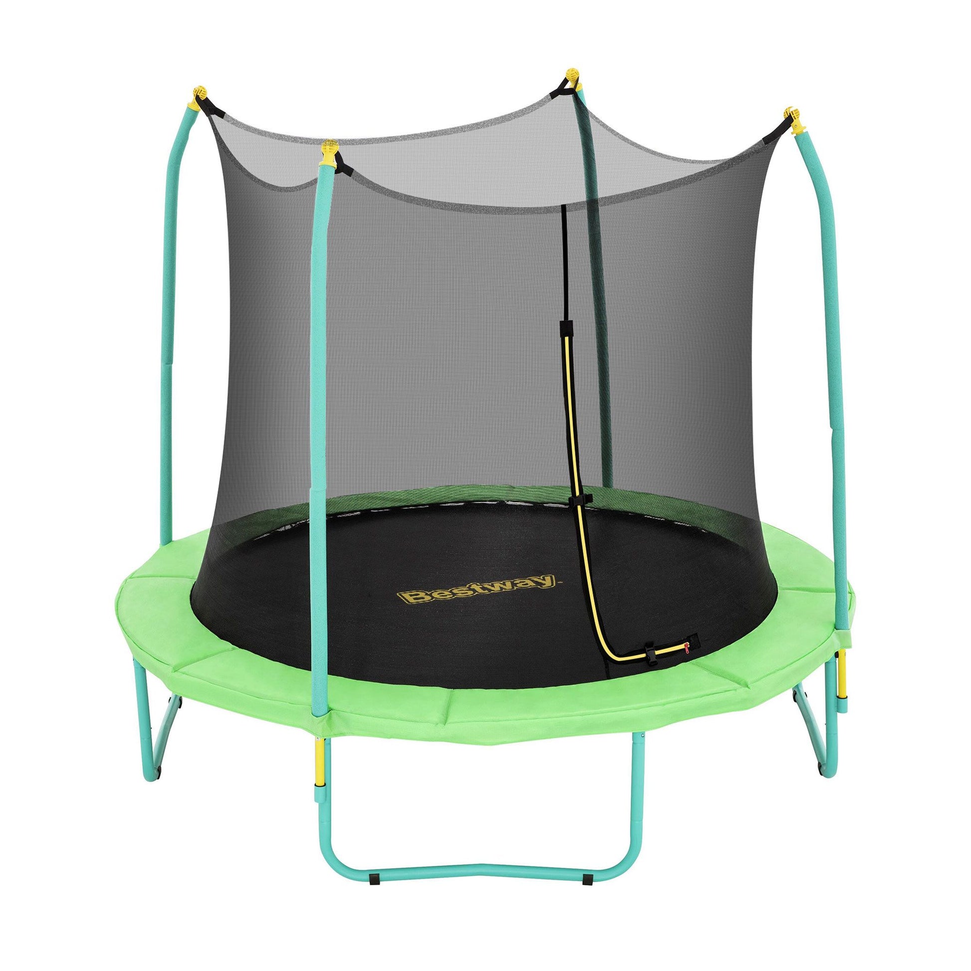 Bestway 8ft Trampoline Kids Rebounder Safety Net Enclosure Outdoor Fitness 2.44m for Ages 6+ BW-TRAMPO-59102