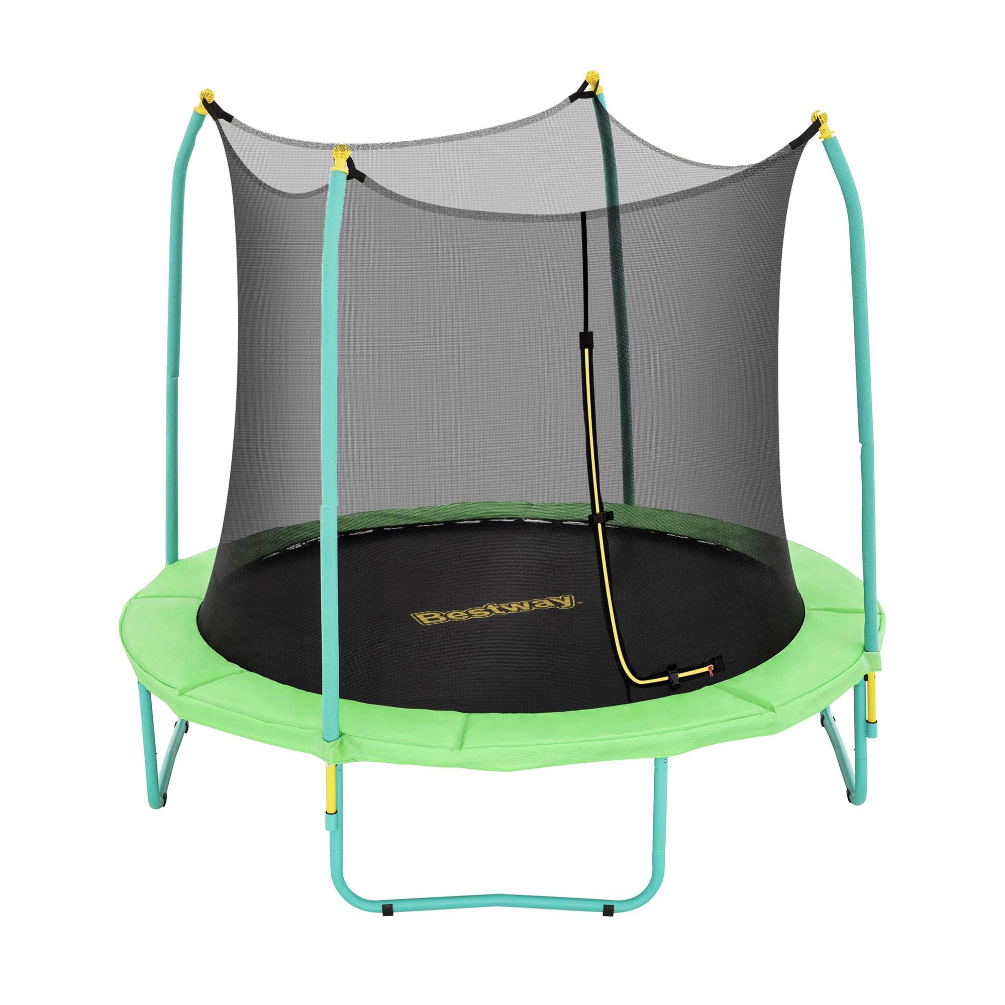 Bestway 8ft Trampoline Kids Rebounder Safety Net Enclosure Outdoor Fitness 2.44m for Ages 6+ BW-TRAMPO-59102