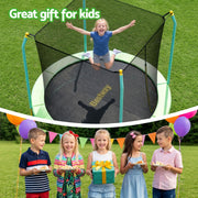 Bestway 8ft Trampoline Kids Rebounder Safety Net Enclosure Outdoor Fitness 2.44m for Ages 6+ BW-TRAMPO-59102