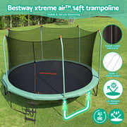 Bestway 14ft Trampoline Kids Rebounder Safety Net Enclosure Outdoor Fitness 4.27m for Ages 6+ BW-TRAMPO-59105
