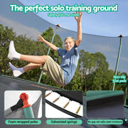 Bestway 14ft Trampoline Kids Rebounder Safety Net Enclosure Outdoor Fitness 4.27m for Ages 6+ BW-TRAMPO-59105
