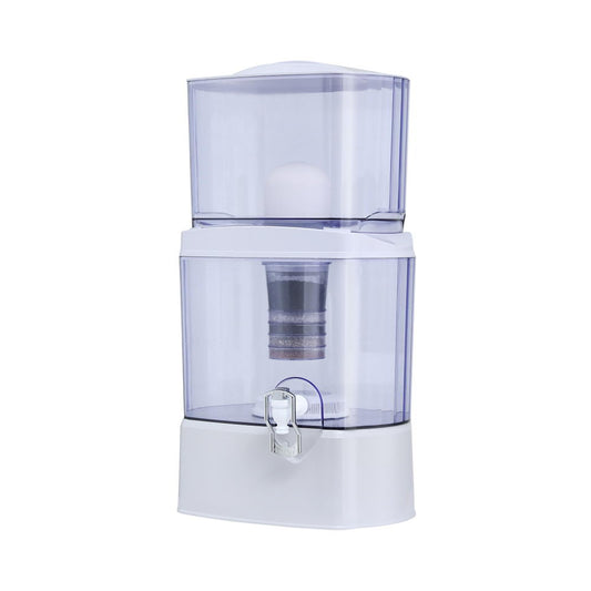 Devanti Benchtop Water Filter 24L Gravity Multi-Stage BPA-Free Home Camping BWF-7SF-24L-WH