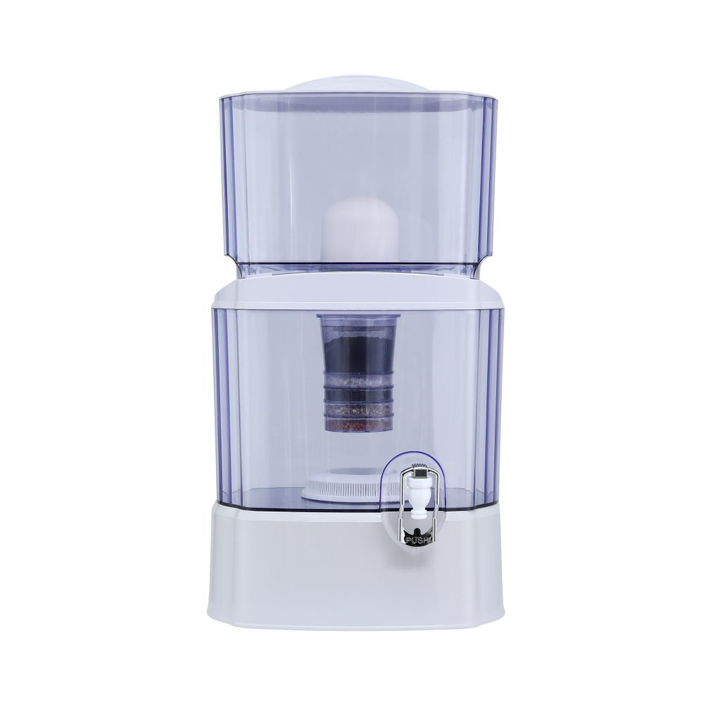 Devanti Benchtop Water Filter 24L Gravity Multi-Stage BPA-Free Home Camping BWF-7SF-24L-WH