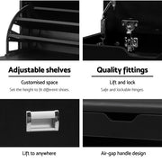Artiss Shoe Cabinet Bench Shoes Storage Rack Organiser Shelf Black 15 Pairs CABINET-8836-BK