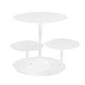 5-Star Chef Cake Stand 5 Tiers Acrylic Holder Display Round Clear Wedding Party CAKE-STAND-4T01-ACRY