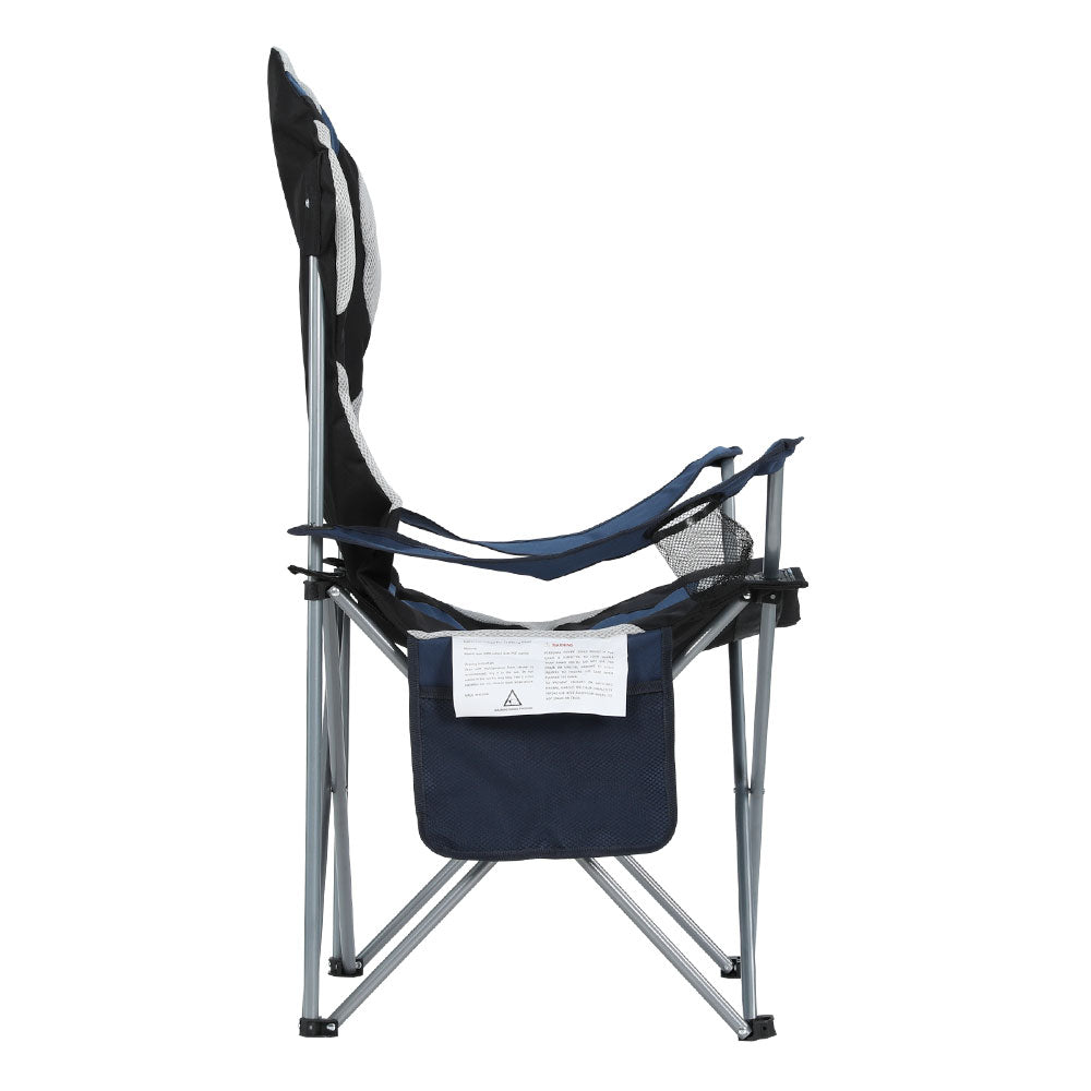 Weisshorn Camping Folding Chair Portable Outdoor Hiking Fishing Picnic Navy 2pcs CAMP-B-C-61-NA-FC2