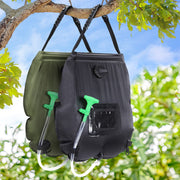Weisshorn Camping Shower Bag 20L Set of 2 Portable Green Black CAMP-B-SHOWER-20L-D-GN