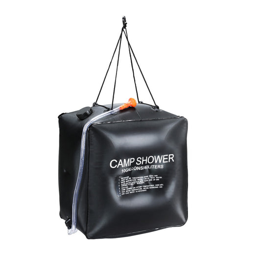 Weisshorn Camping Shower Bag 40L Black CAMP-B-SHOWER-40L-SQ-BK