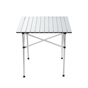 Weisshorn Folding Camping Table 70CM Roll Up Outdoor Picnic BBQ Aluminium Desk CAMP-B-T-ALUM-70