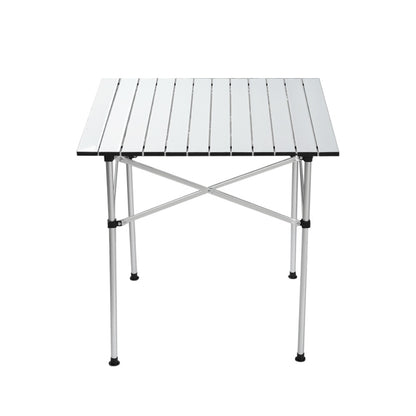 Weisshorn Folding Camping Table 70CM Roll Up Outdoor Picnic BBQ Aluminium Desk CAMP-B-T-ALUM-70