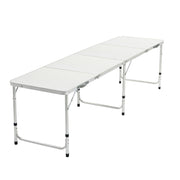Weisshorn Folding Camping Table 240CM Portable Outdoor Picnic BBQ Aluminium Desk CAMP-B-T-MDF-240