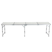 Weisshorn Folding Camping Table 240CM Portable Outdoor Picnic BBQ Aluminium Desk CAMP-B-T-MDF-240