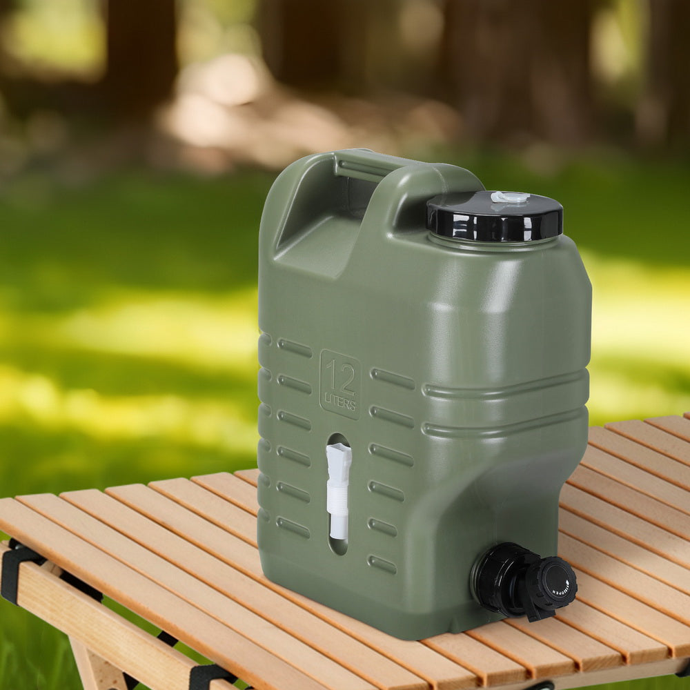 Weisshorn12L Water Container Jerry Can Bucket Camping Outdoor Storage Tank CAMP-B-TANK-12L-GN