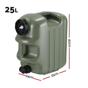 Weisshorn 25L Water Container Jerry Can Bucket Camping Outdoor Storage Tank CAMP-B-TANK-25L-GN