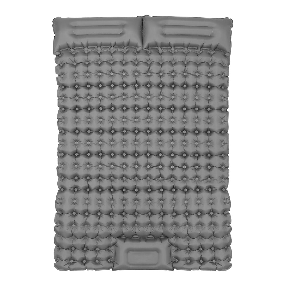 Weisshorn Self Inflating Mattress Camping Sleeping Mat Air Bed Double Pillow Bag CAMP-C-MAT-INF-BEE-D-GR
