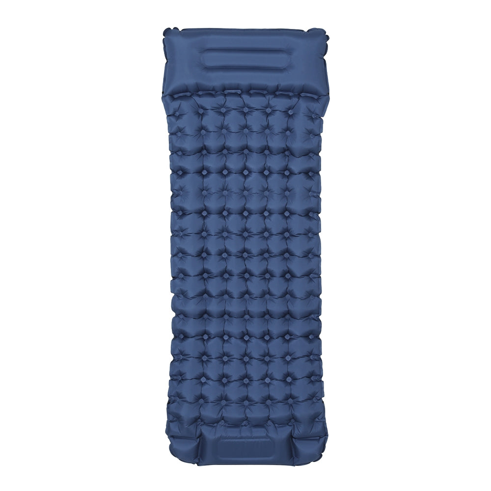 Weisshorn Self Inflating Mattress Camping Sleeping Mat Air Bed Single Pillow Bag CAMP-C-MAT-INF-BEE-S-BL