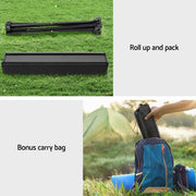 Weisshorn Folding Camping Table 40CM Roll Up Outdoor Picnic BBQ Aluminium Desk CAMP-C-T-ALUM-40