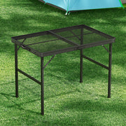 Weisshorn Folding Camping Table 90CM Portable Outdoor Picnic BBQ Aluminium Desk CAMP-C-T-ALUM-90