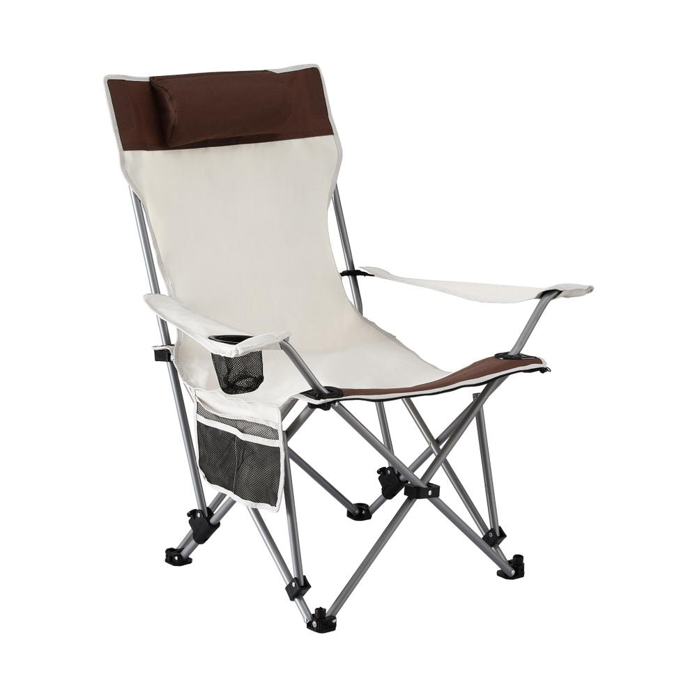 Weisshorn Camping Chair Reclining Adjustable Portable Outdoor Folding Lightweight CAMP-D-C-RCL-WHBR