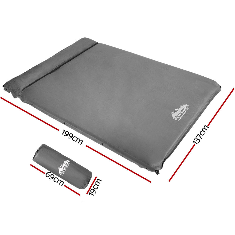 Weisshorn Self Inflating Mattress - Grey CAMP-MAT-INF-DF-GREY