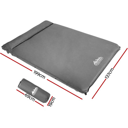 Weisshorn Self Inflating Mattress - Grey CAMP-MAT-INF-DF-GREY