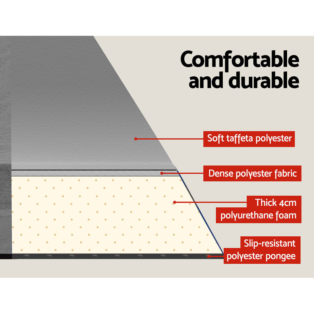 Weisshorn Self Inflating Mattress - Grey CAMP-MAT-INF-DF-GREY