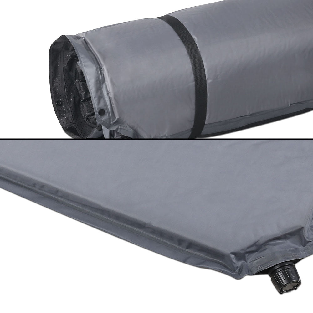 Weisshorn Self Inflating Mattress - Grey CAMP-MAT-INF-DF-GREY