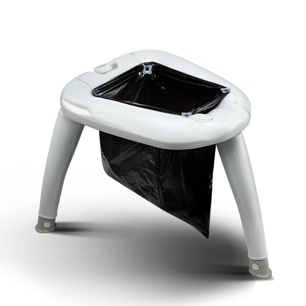 Weisshorn Portable Folding Toilet Camping Outdoor Caravan Plastic Bag CAMP-TOILET-EPOT-HL-GR
