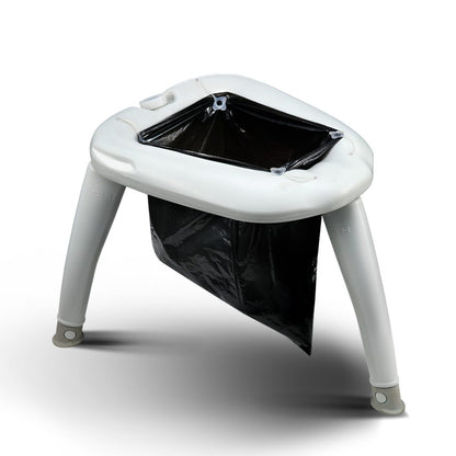 Weisshorn Portable Folding Toilet Camping Outdoor Caravan Plastic Bag CAMP-TOILET-EPOT-HL-GR