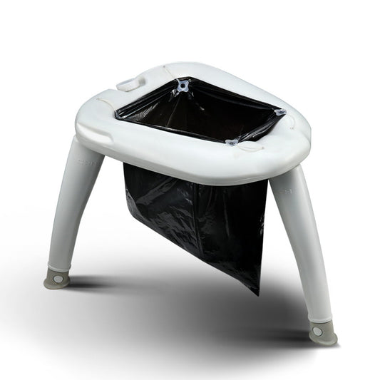 Weisshorn Portable Folding Toilet Camping Outdoor Caravan Plastic Bag CAMP-TOILET-EPOT-HL-GR