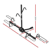 Giantz 2 Bicycle Bike Carrier Rack Car 2" Hitch Mount Platform Foldable Black,Giantz 2 Bicycle Bike Carrier CAR-B-BK-CARRIER-EURO2-BK