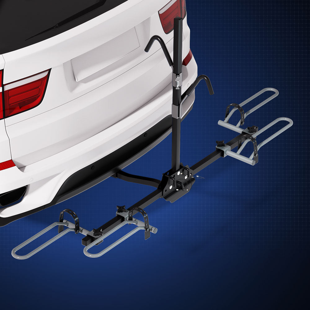 Giantz 2 Bicycle Bike Carrier Rack Car 2" Hitch Mount Platform Foldable Black,Giantz 2 Bicycle Bike Carrier CAR-B-BK-CARRIER-EURO2-BK