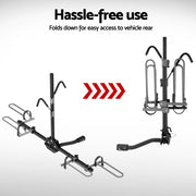 Giantz 2 Bicycle Bike Carrier Rack Car 2" Hitch Mount Platform Foldable Black,Giantz 2 Bicycle Bike Carrier CAR-B-BK-CARRIER-EURO2-BK