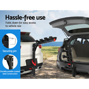 Giantz 4 Bicycle Bike Carrier Rack Car 2" Hitch Mount Foldable Black,Giantz 4 Bicycle Bike Carrier Rack Car CAR-B-BK-CARRIER-FOLD4