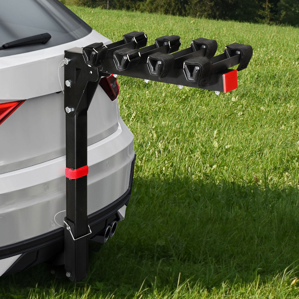 Giantz 4 Bicycle Bike Carrier Rack Car 2" Hitch Mount Foldable Black,Giantz 4 Bicycle Bike Carrier Rack Car CAR-B-BK-CARRIER-FOLD4