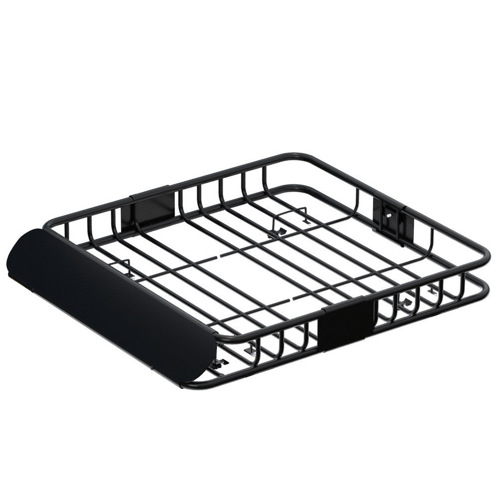 Giantz Universal Car Roof Rack Basket Luggage Vehicle Cargo Carrier 111cm Black CAR-B-RFBASKET-112