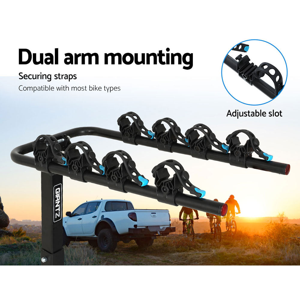 Giantz 4 Bicycle Carrier Bike Rack Car Rear Hitch Mount 2" Towbar Foldable,Giantz 4 Bicycle Carrier Bike Rack CAR-BK-CARRIER-UTUBE4