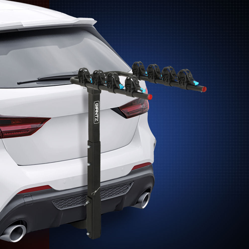 Giantz 4 Bicycle Carrier Bike Rack Car Rear Hitch Mount 2" Towbar Foldable,Giantz 4 Bicycle Carrier Bike Rack CAR-BK-CARRIER-UTUBE4