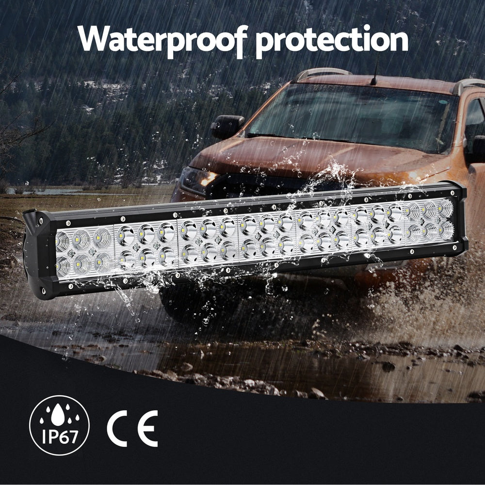 Giantz LED Driving Light 20 Inch Flood Spot Light Bar Driving Lamp Offroad Truck CAR-DL-LED-BAR-20-BK