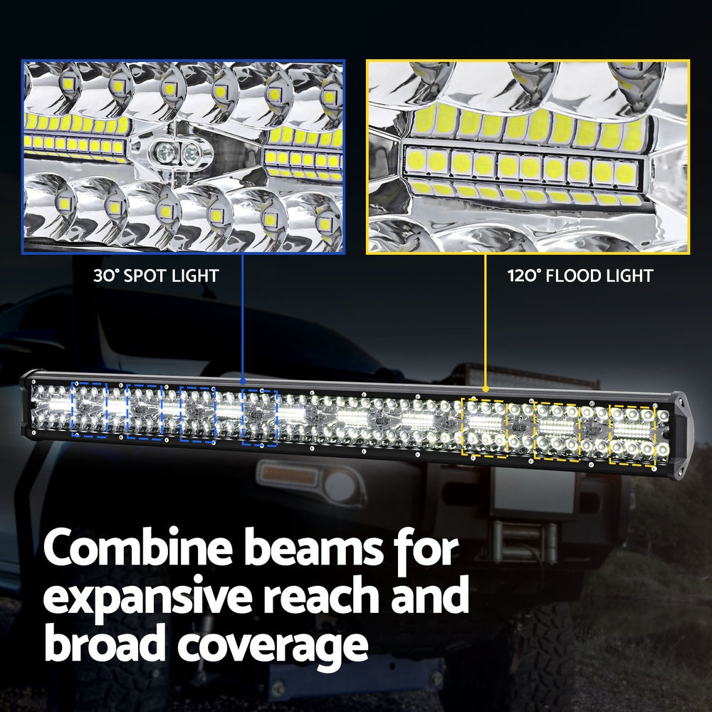 Giantz LED Driving Light 28 Inch Flood Spot Light Bar Driving Lamp Offroad Truck CAR-DL-LED-BAR-28-BK