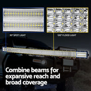 Giantz LED Driving Light 50 Inch Flood Spot Light Bar Driving Lamp Offroad Truck CAR-DL-LED-BAR-50-BK