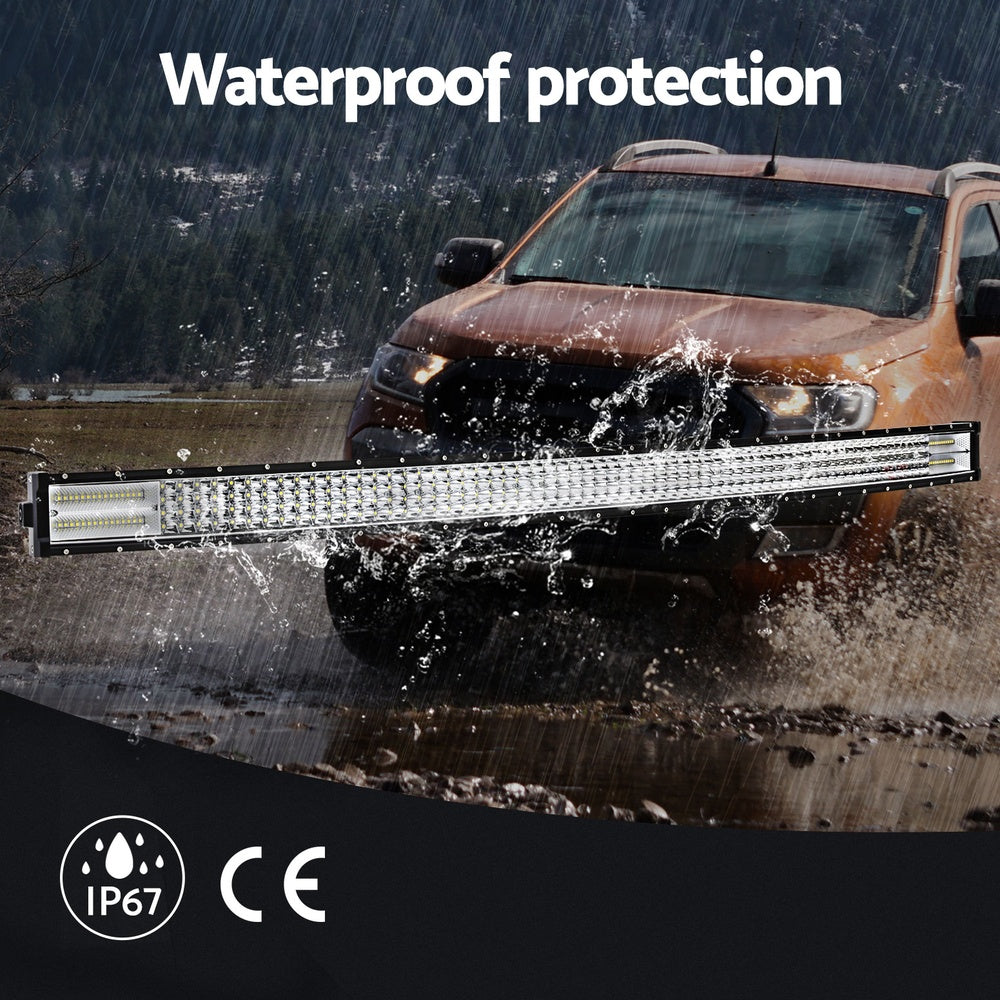 Giantz LED Driving Light 50 Inch Flood Spot Light Bar Driving Lamp Offroad Truck CAR-DL-LED-BAR-50-BK