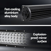 Giantz LED Driving Light 50 Inch Flood Spot Light Bar Driving Lamp Offroad Truck CAR-DL-LED-BAR-50-BK