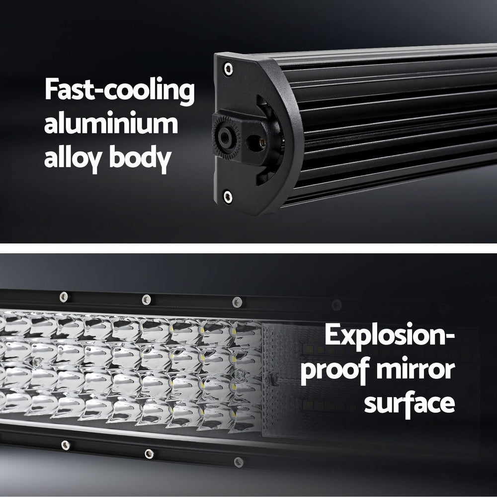 Giantz LED Driving Light 50 Inch Flood Spot Light Bar Driving Lamp Offroad Truck CAR-DL-LED-BAR-50-BK