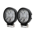 Giantz Pair LED Driving Lights 4.5 Inch Flood Spot Lights Car Truck SUV 12V 24V CAR-DL-LED-RO-5-SET-BK