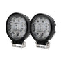 Giantz Pair LED Driving Lights 4.5 Inch Flood Spot Lights Car Truck SUV 12V 24V CAR-DL-LED-RO-5-SET-BK